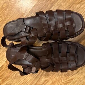 Brown Leather Sandals